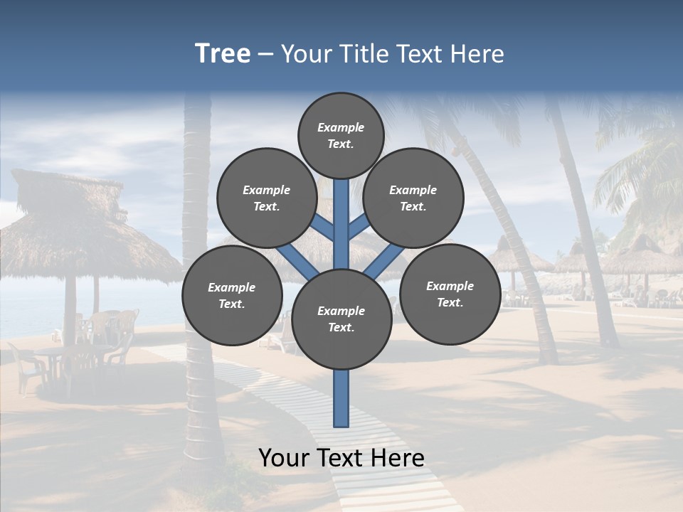 Tropical Seaside Shade PowerPoint Template