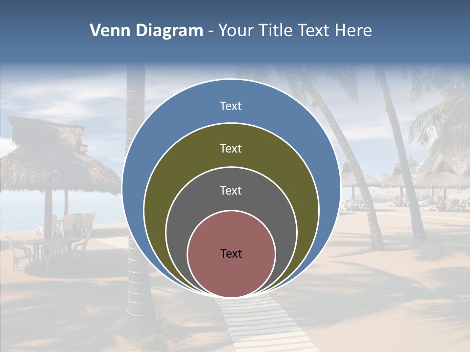 Tropical Seaside Shade PowerPoint Template