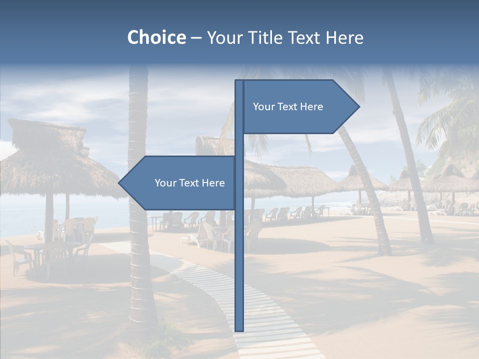 Tropical Seaside Shade PowerPoint Template