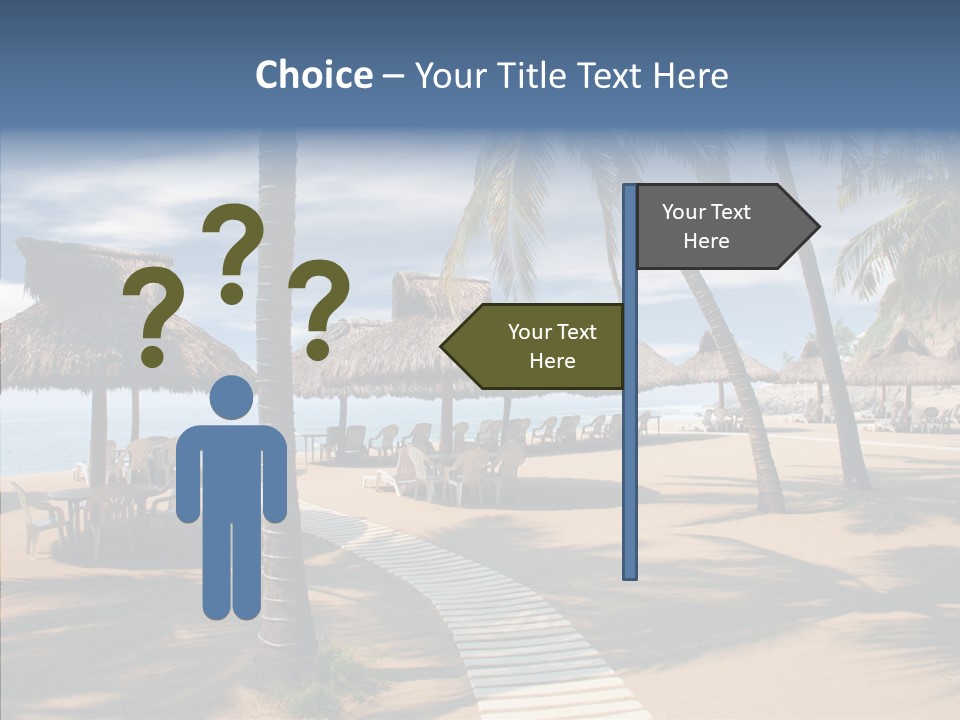 Tropical Seaside Shade PowerPoint Template