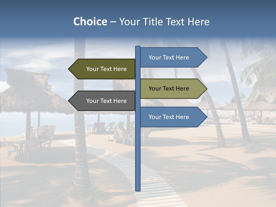 Tropical Seaside Shade PowerPoint Template