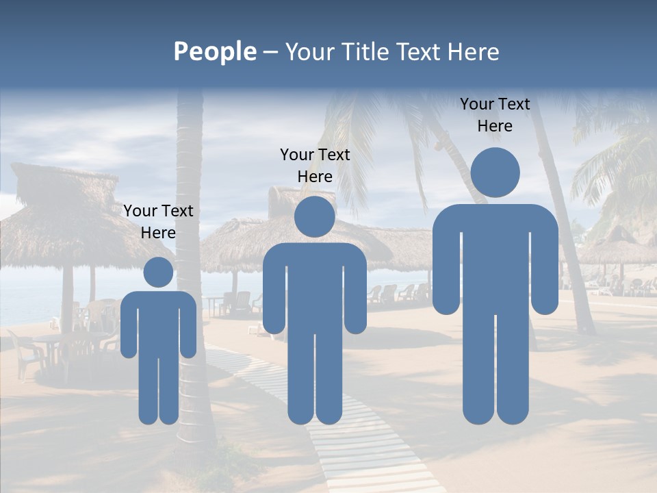 Tropical Seaside Shade PowerPoint Template