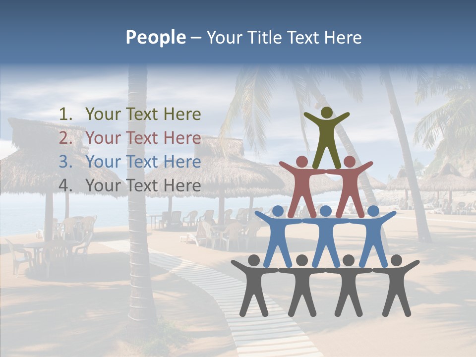Tropical Seaside Shade PowerPoint Template