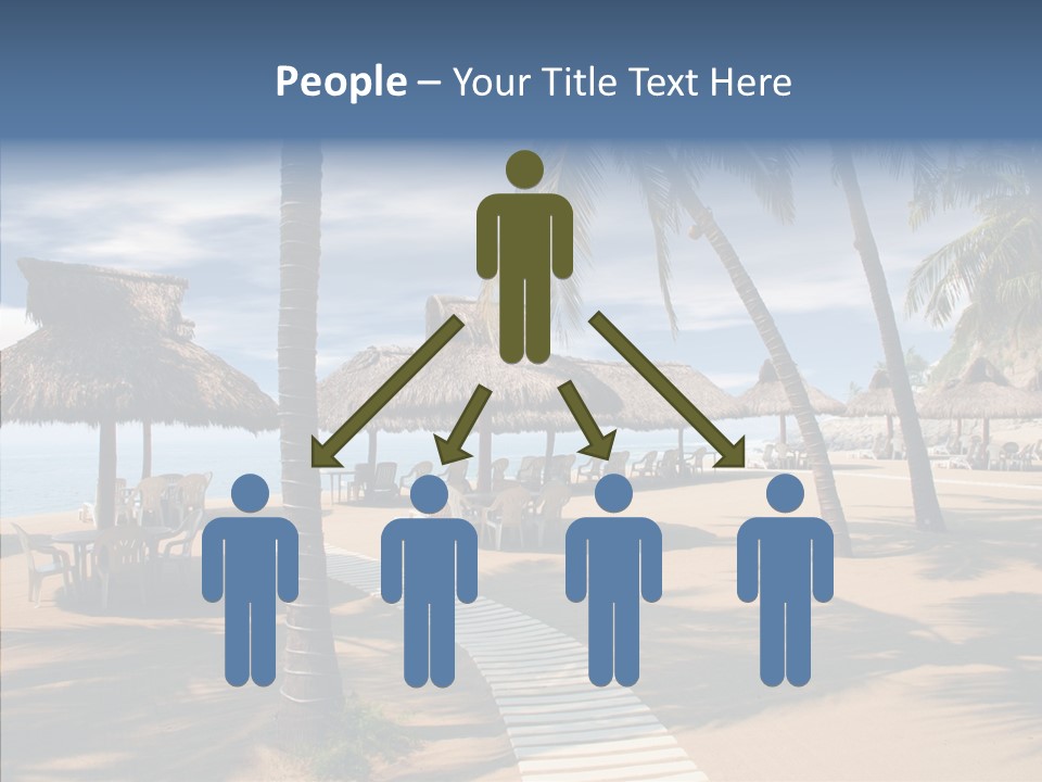 Tropical Seaside Shade PowerPoint Template