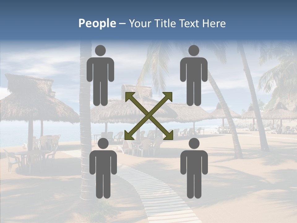 Tropical Seaside Shade PowerPoint Template