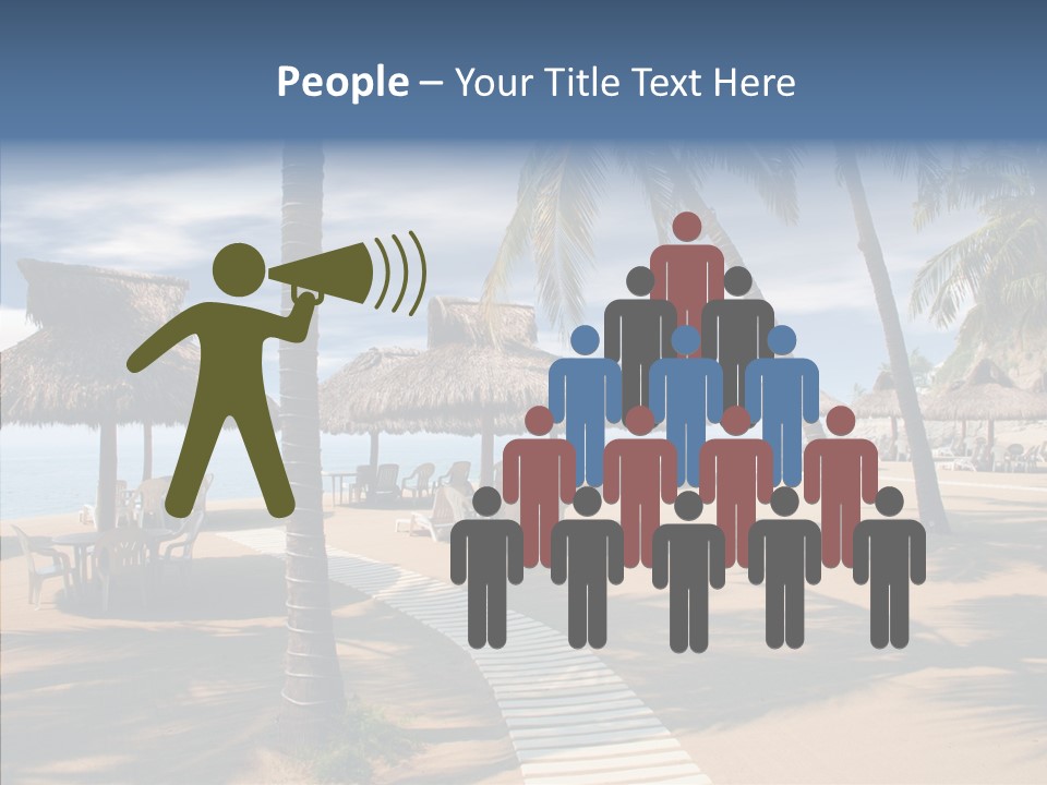 Tropical Seaside Shade PowerPoint Template