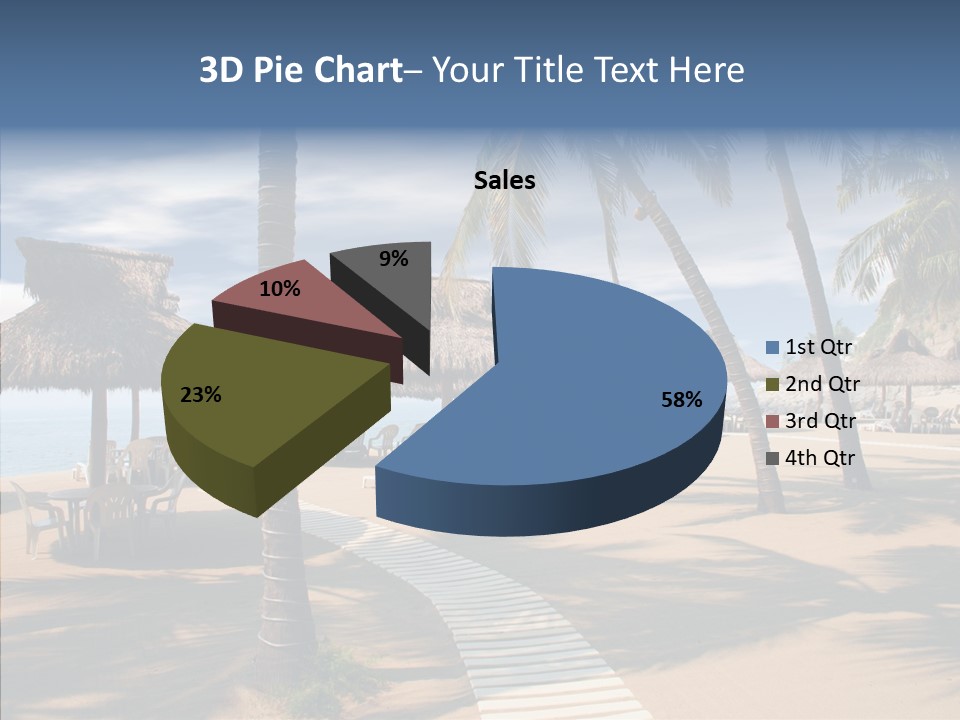 Tropical Seaside Shade PowerPoint Template