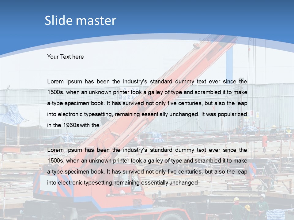 Development Machinery Toy PowerPoint Template