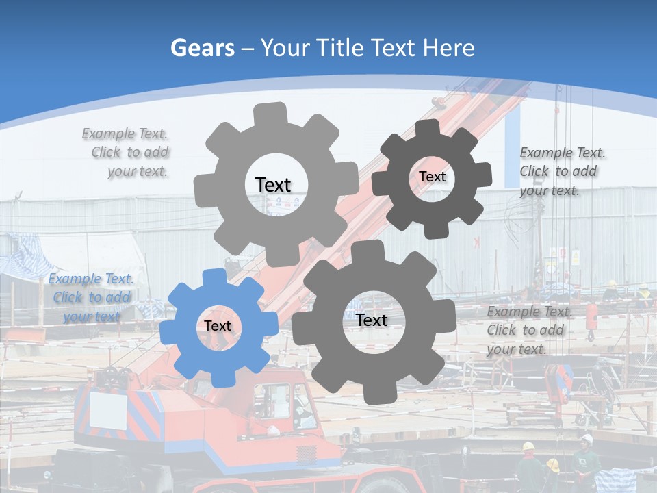 Development Machinery Toy PowerPoint Template
