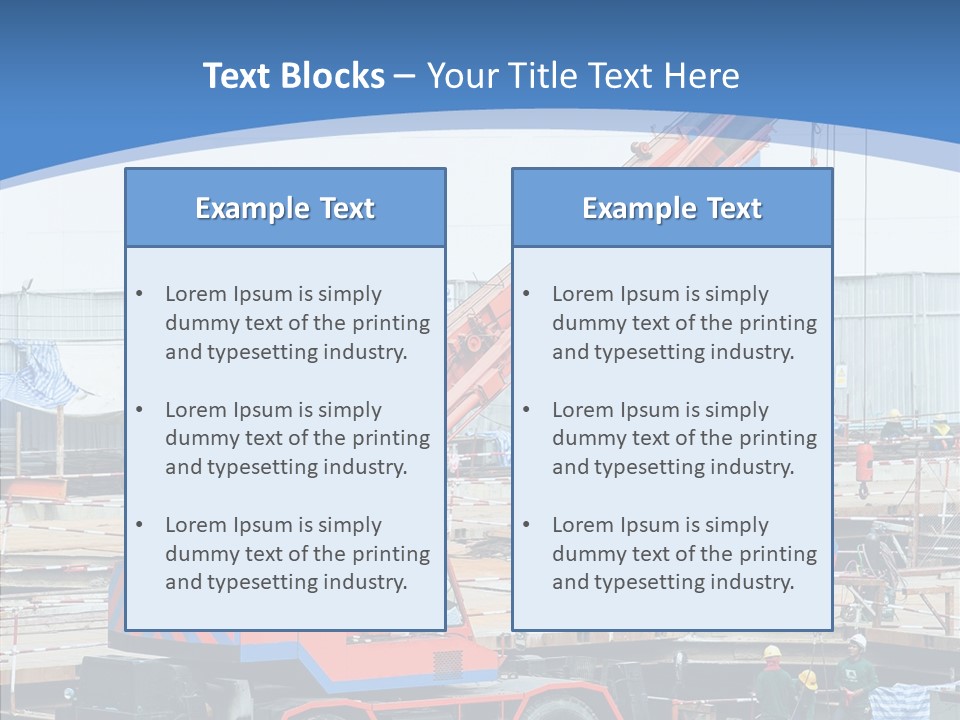 Development Machinery Toy PowerPoint Template