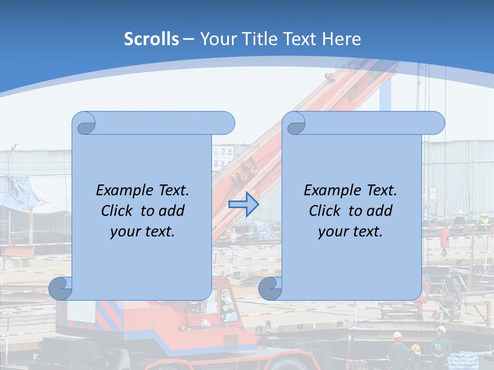 Development Machinery Toy PowerPoint Template