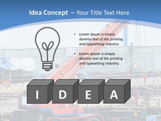 Development Machinery Toy PowerPoint Template