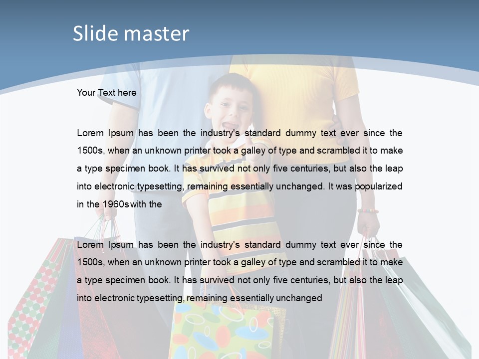 Market Man Dad PowerPoint Template