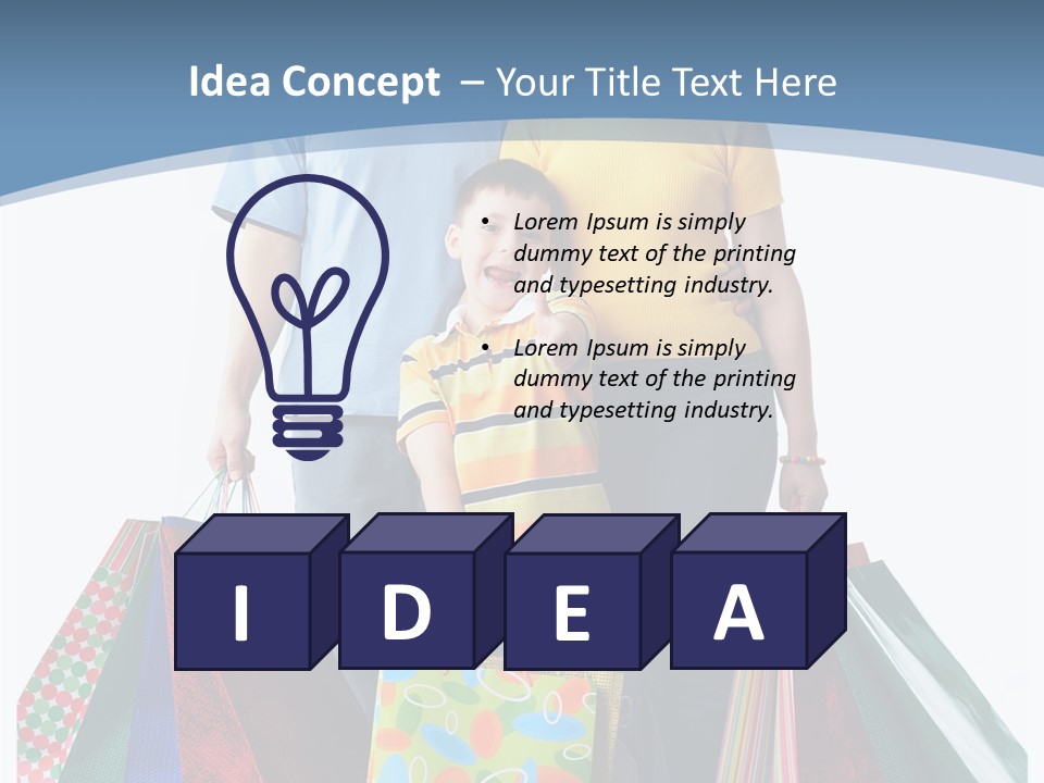 Market Man Dad PowerPoint Template