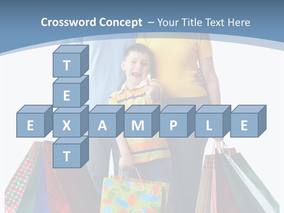 Market Man Dad PowerPoint Template