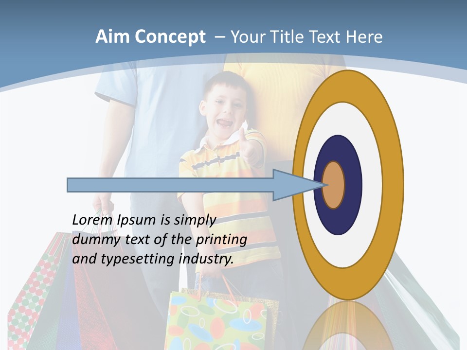 Market Man Dad PowerPoint Template