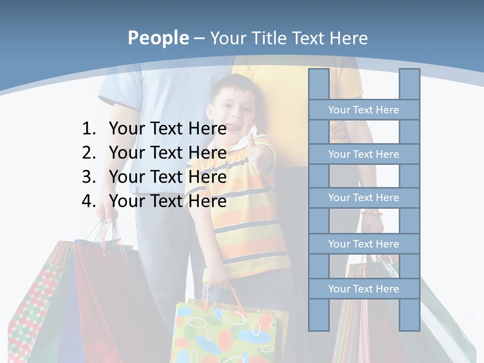 Market Man Dad PowerPoint Template