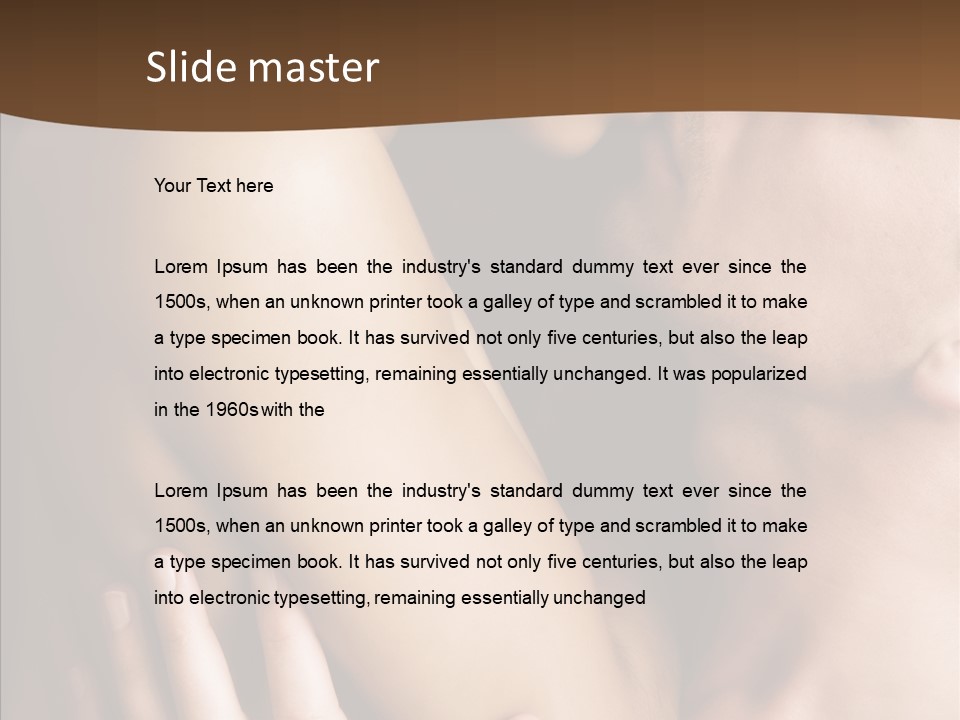 Sexuality Undress Entice PowerPoint Template