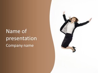 Humorou Office Table PowerPoint Template