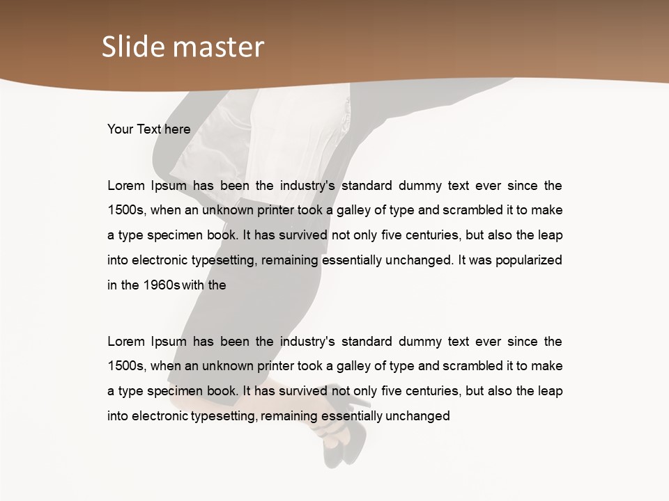 Humorou Office Table PowerPoint Template