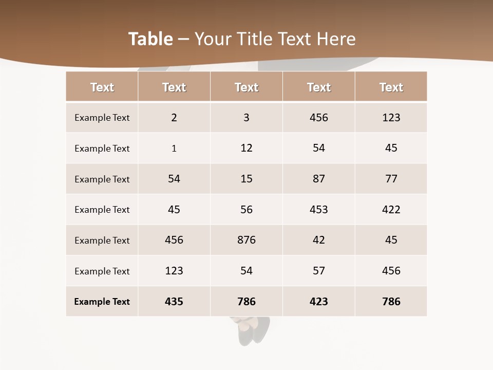 Humorou Office Table PowerPoint Template