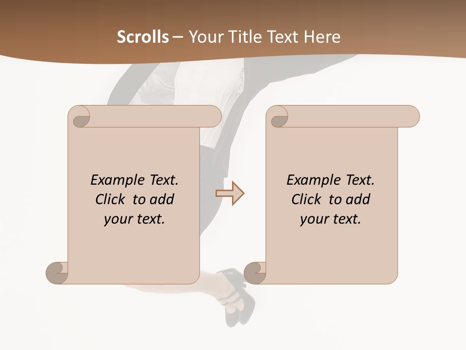 Humorou Office Table PowerPoint Template