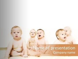Staring Childhood Beautiful PowerPoint Template