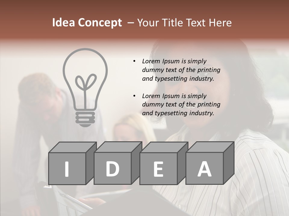 Boardroom Men American PowerPoint Template