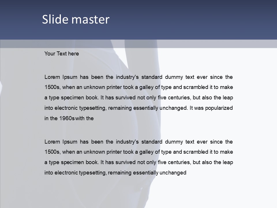 Torsos Buttocks Women PowerPoint Template