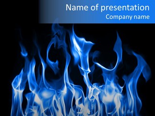 Flaming Beautiful Flambering PowerPoint Template