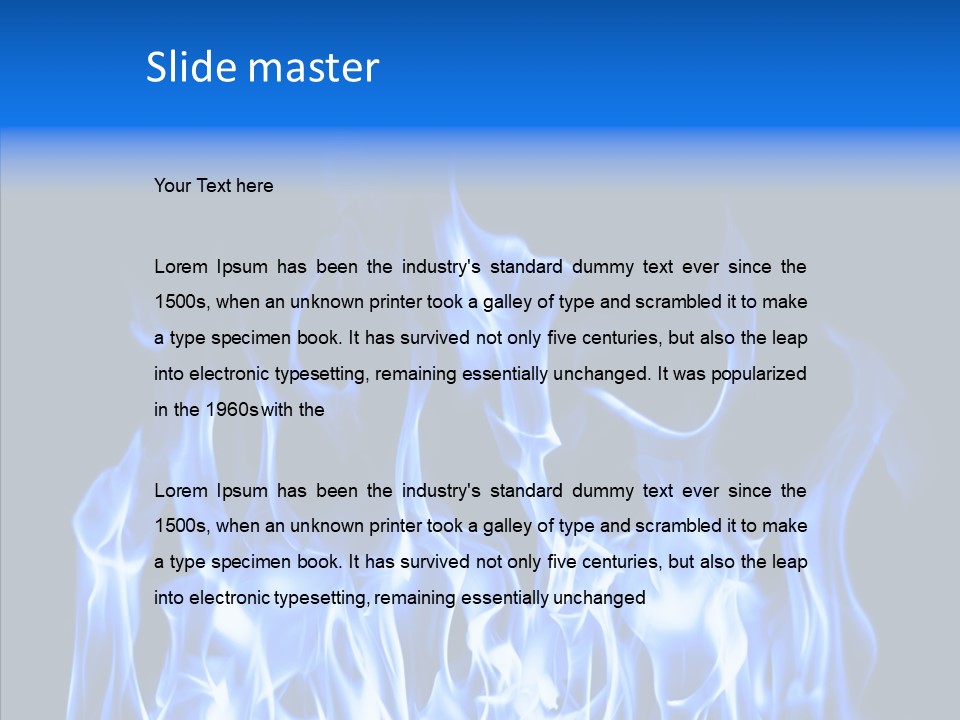 Flaming Beautiful Flambering PowerPoint Template