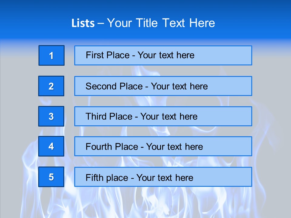 Flaming Beautiful Flambering PowerPoint Template