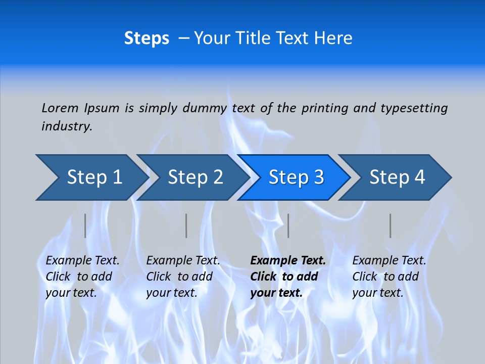 Flaming Beautiful Flambering PowerPoint Template