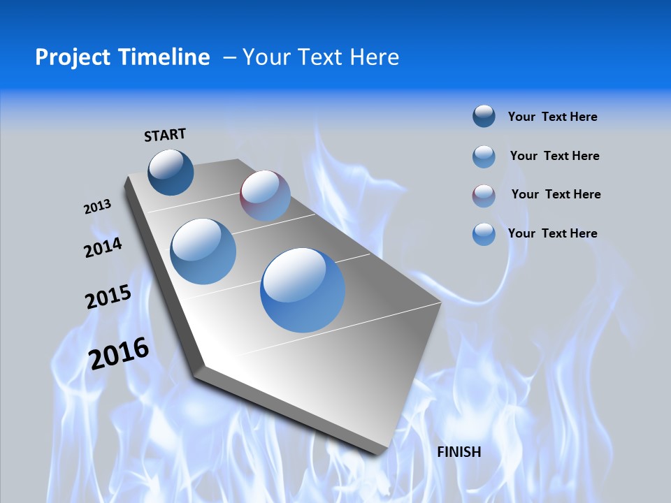 Flaming Beautiful Flambering PowerPoint Template