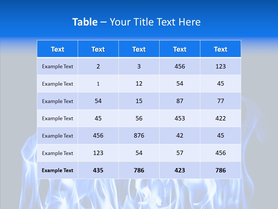 Flaming Beautiful Flambering PowerPoint Template