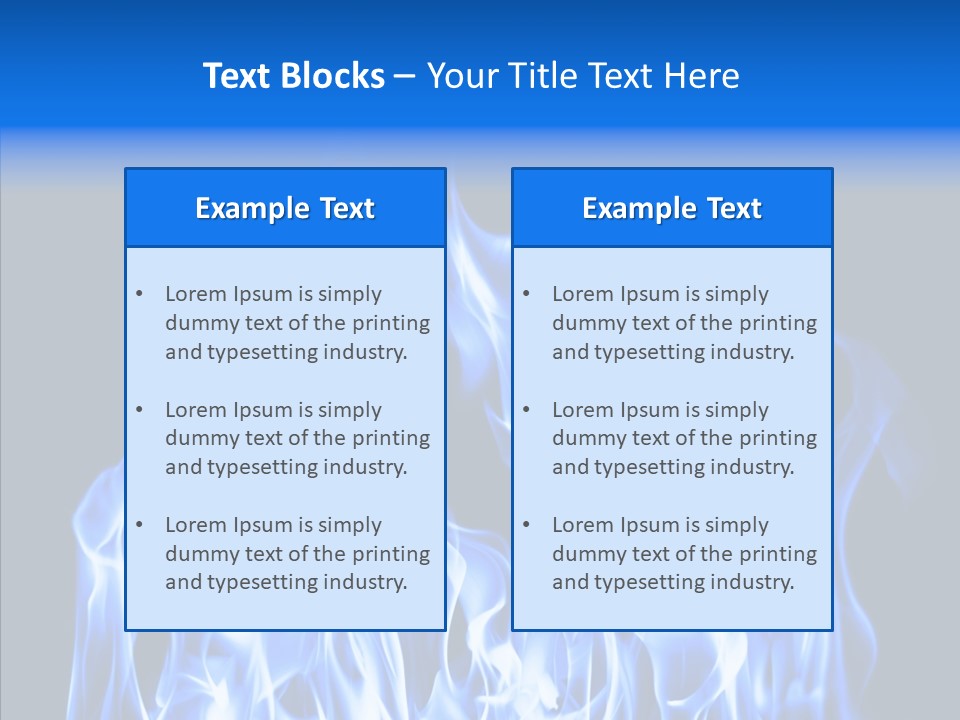 Flaming Beautiful Flambering PowerPoint Template