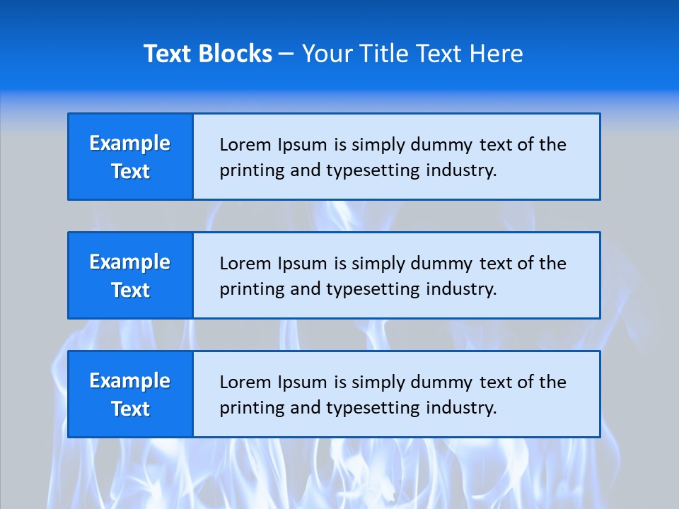 Flaming Beautiful Flambering PowerPoint Template