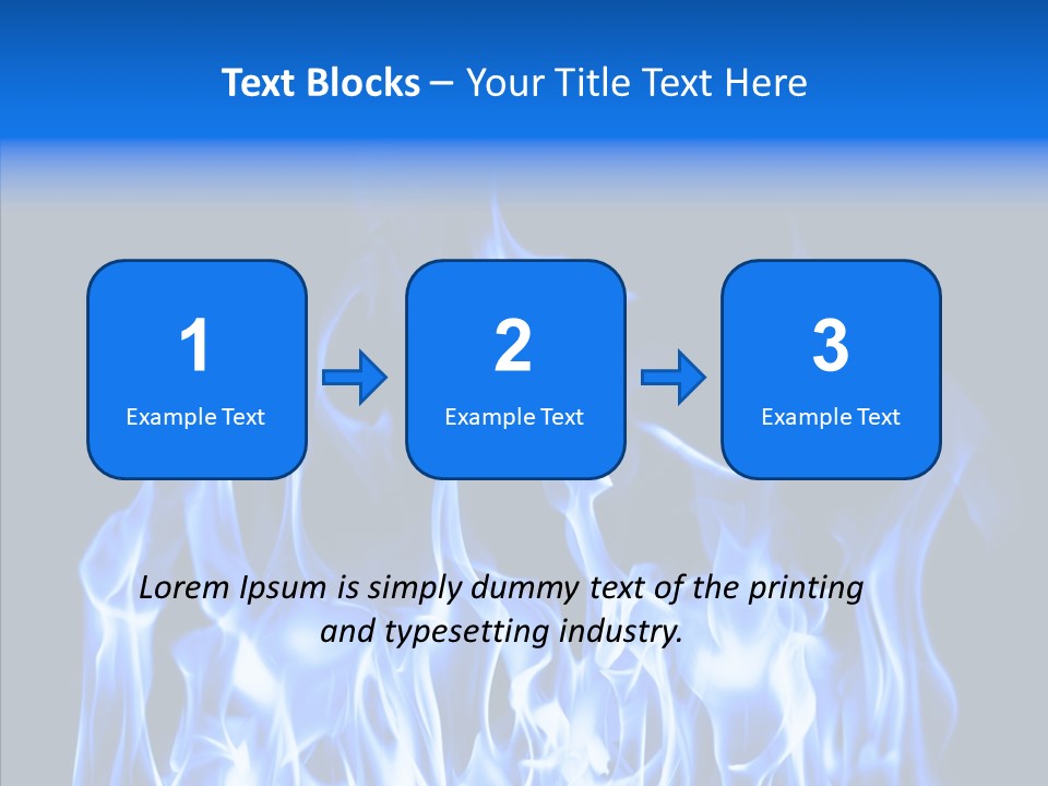 Flaming Beautiful Flambering PowerPoint Template