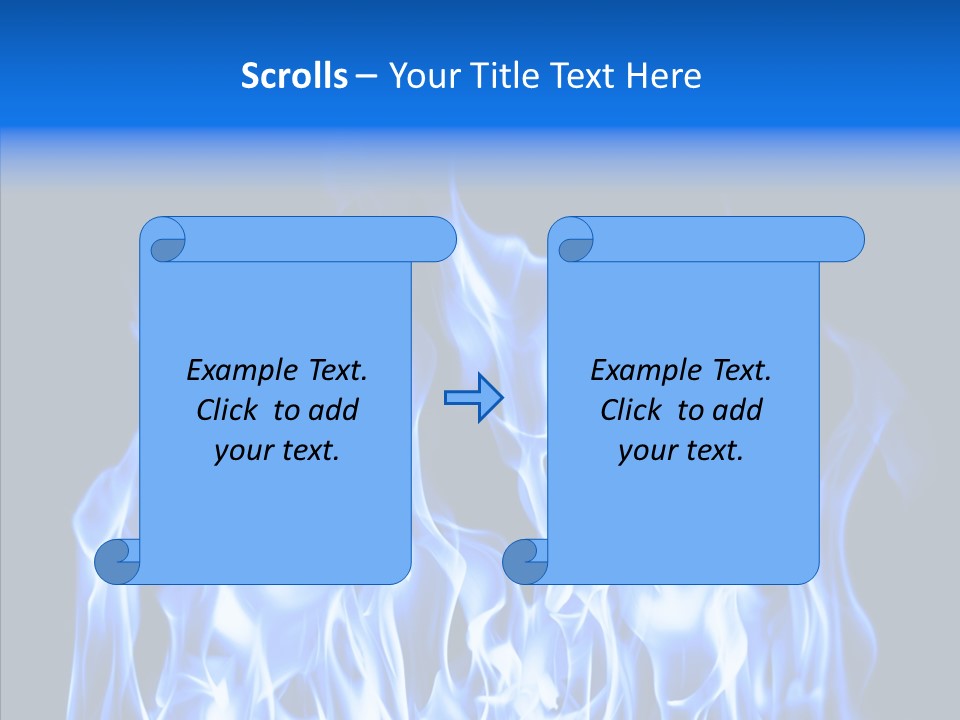 Flaming Beautiful Flambering PowerPoint Template