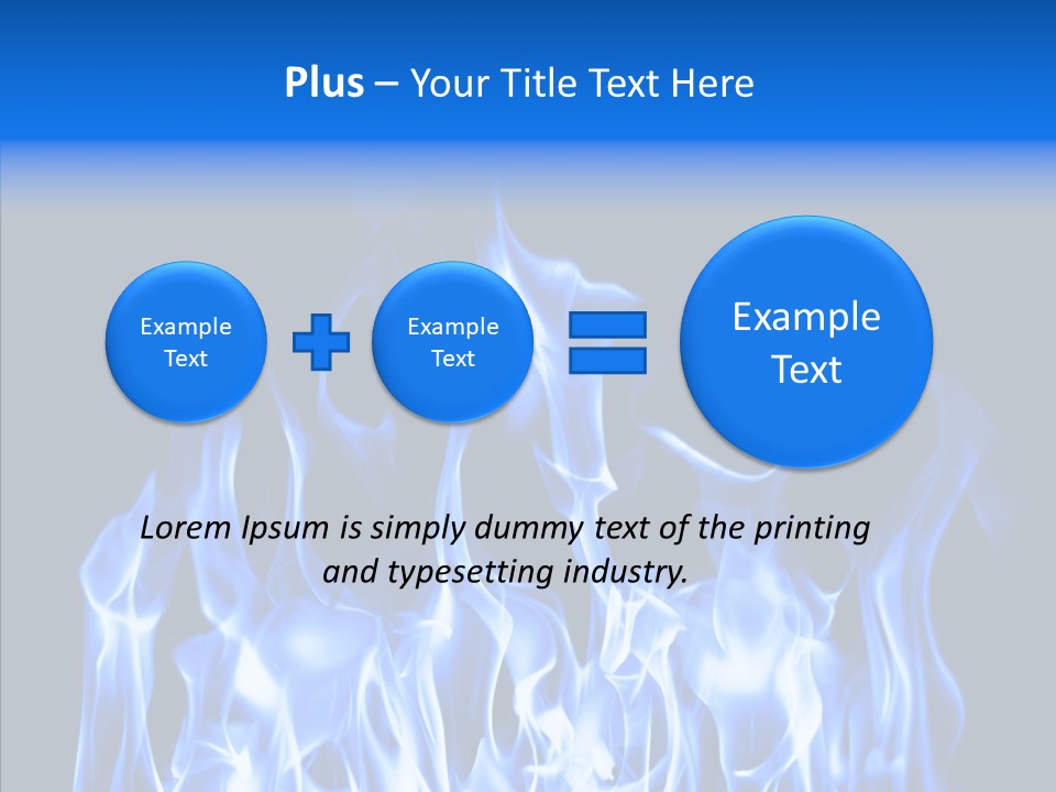 Flaming Beautiful Flambering PowerPoint Template