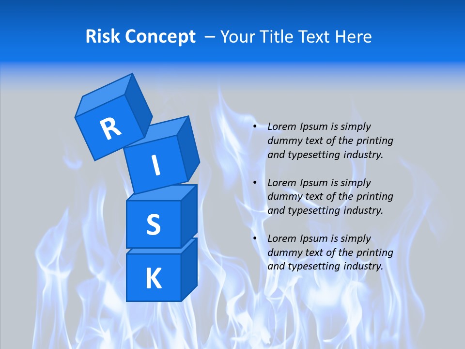 Flaming Beautiful Flambering PowerPoint Template