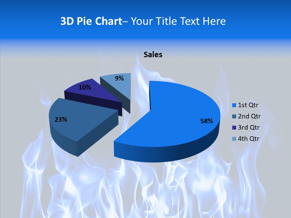 Flaming Beautiful Flambering PowerPoint Template