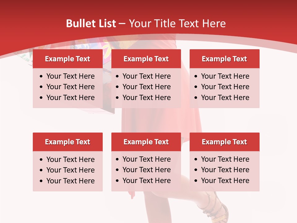 Background Girl Lady PowerPoint Template