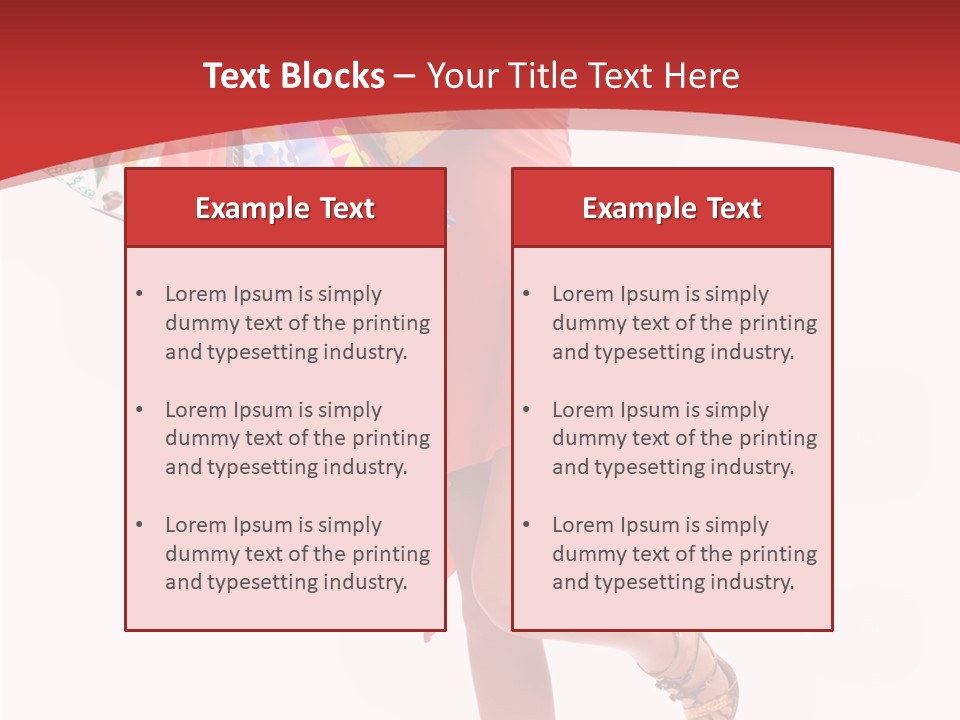 Background Girl Lady PowerPoint Template