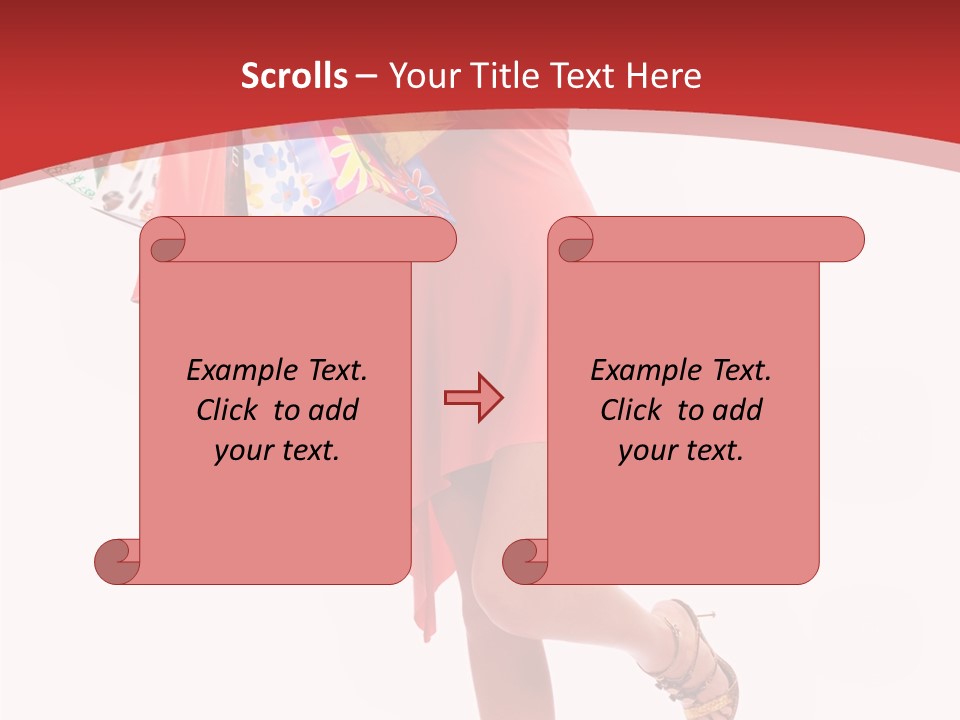 Background Girl Lady PowerPoint Template