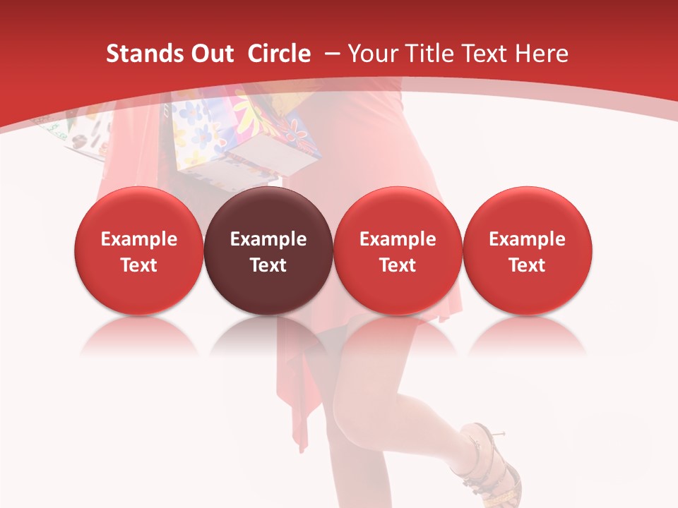 Background Girl Lady PowerPoint Template