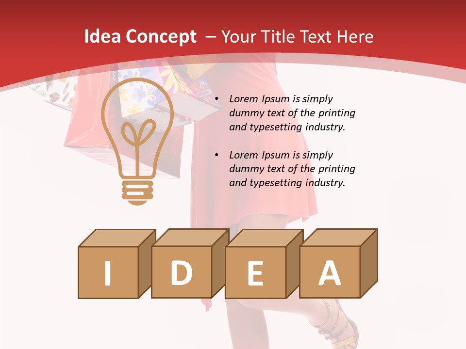 Background Girl Lady PowerPoint Template