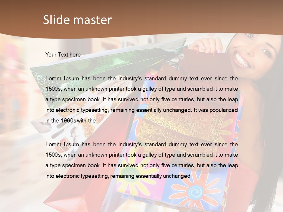 Lady White Fashion PowerPoint Template