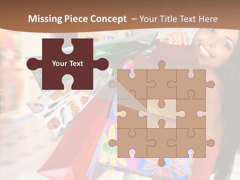 Lady White Fashion PowerPoint Template