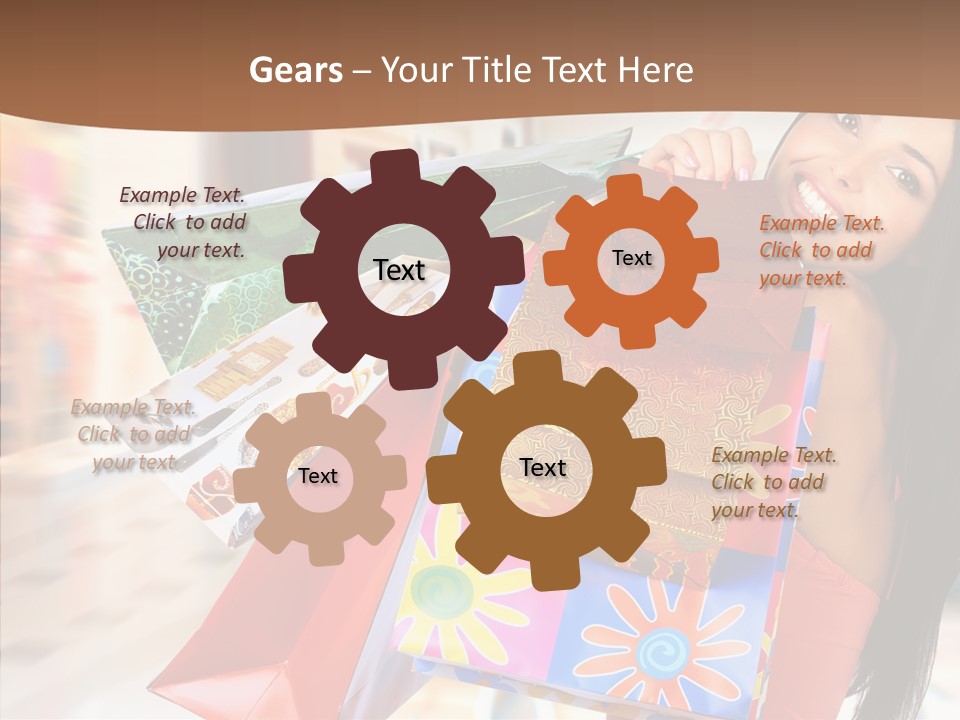 Lady White Fashion PowerPoint Template